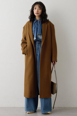 【新品】Whim Gazette ギャザーフーデッドコート アイボリー最終値下げ THE PAUSE】ギャザーフーデッドコート | Whim Gazette(ウィム