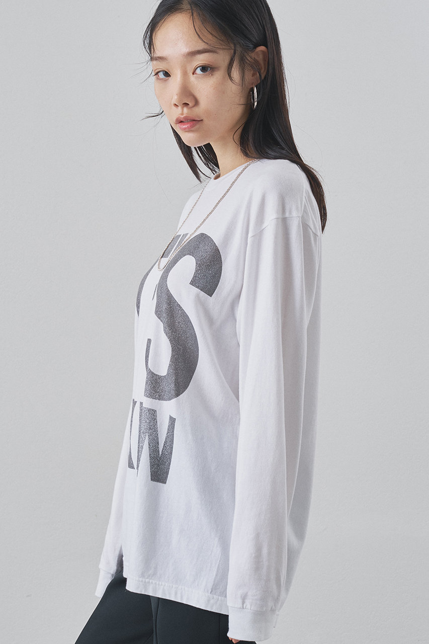 Whim Gazette(ウィム ガゼット)｜BIGロゴ ロンTEE/オフホワイト の通販
