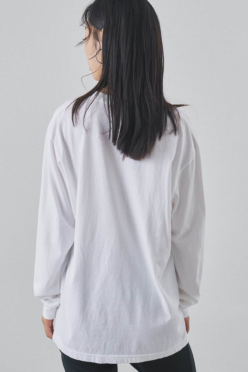 Whim Gazette(ウィム ガゼット)｜BIGロゴ ロンTEE/オフホワイト の通販