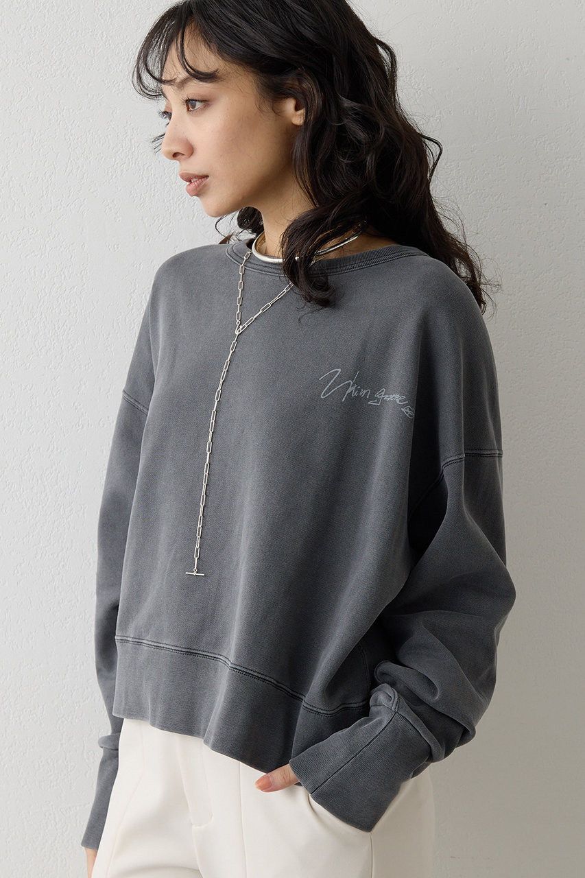 ウィム ガゼット/Whim Gazetteの【予約販売】ヴィンテージロゴ裏毛(チャコールグレー/WGZ1052506A0002)