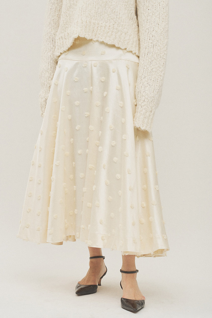 ボンボンジャガードスカート