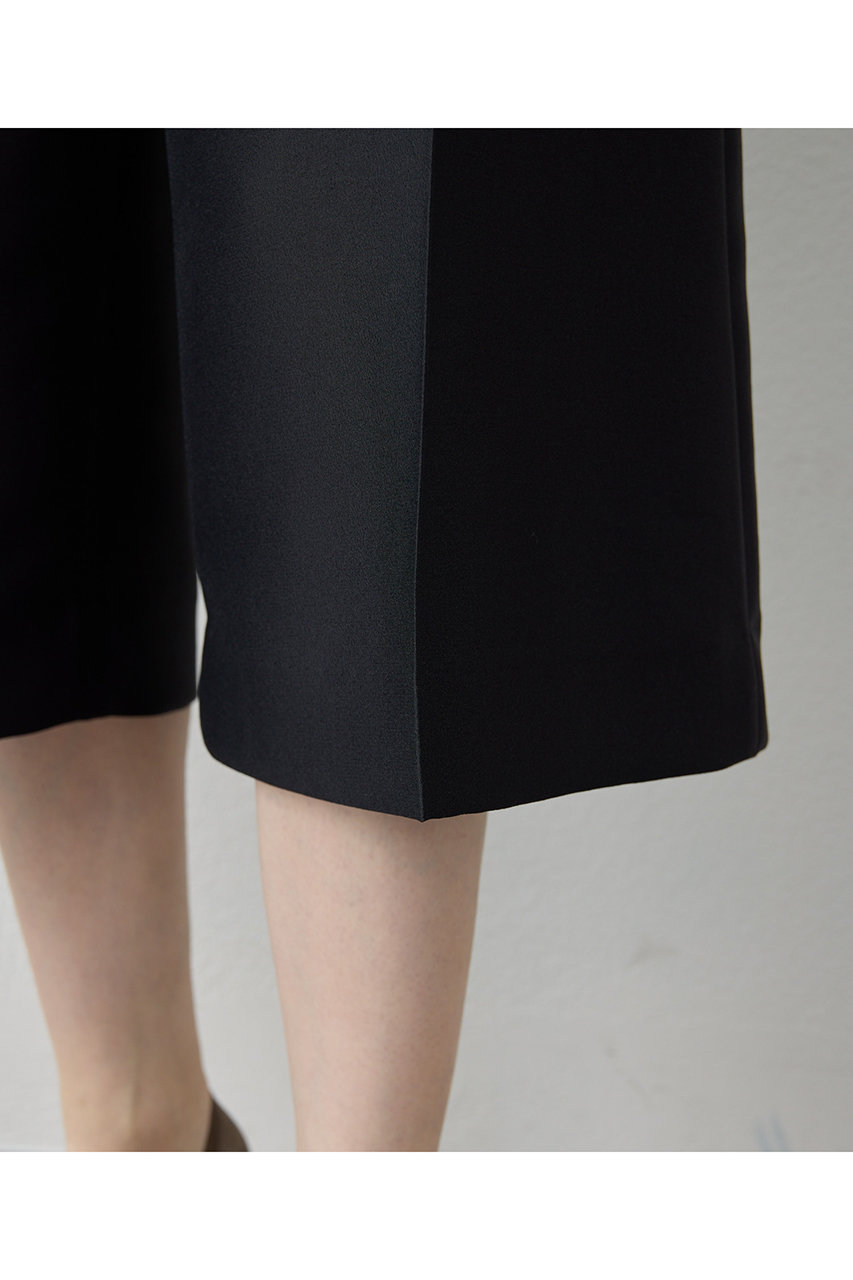 Whim Gazette(ウィム ガゼット)｜シルキーハーフパンツ/ブラック の