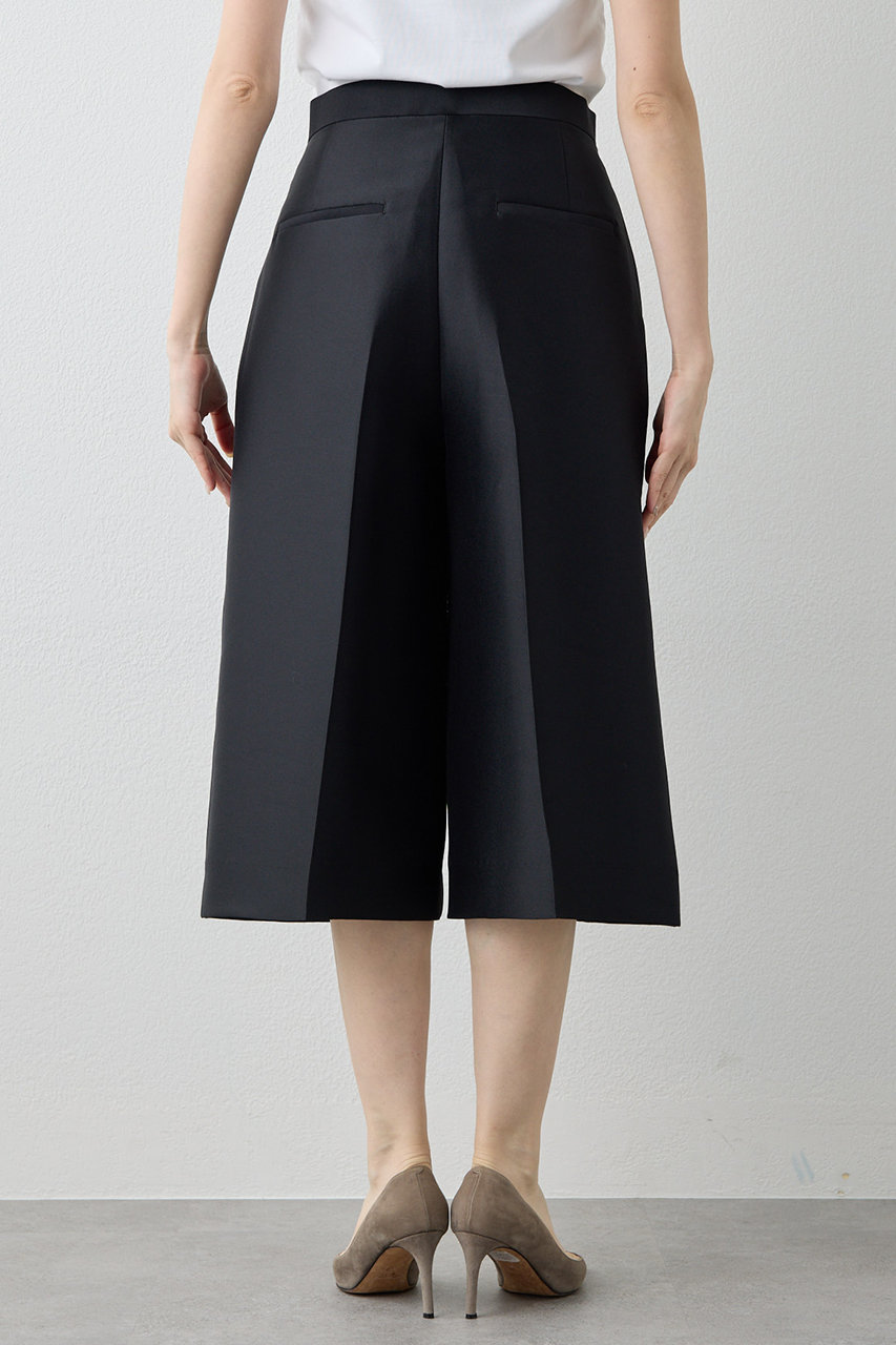 Whim Gazette(ウィム ガゼット)｜シルキーハーフパンツ/ブラック の