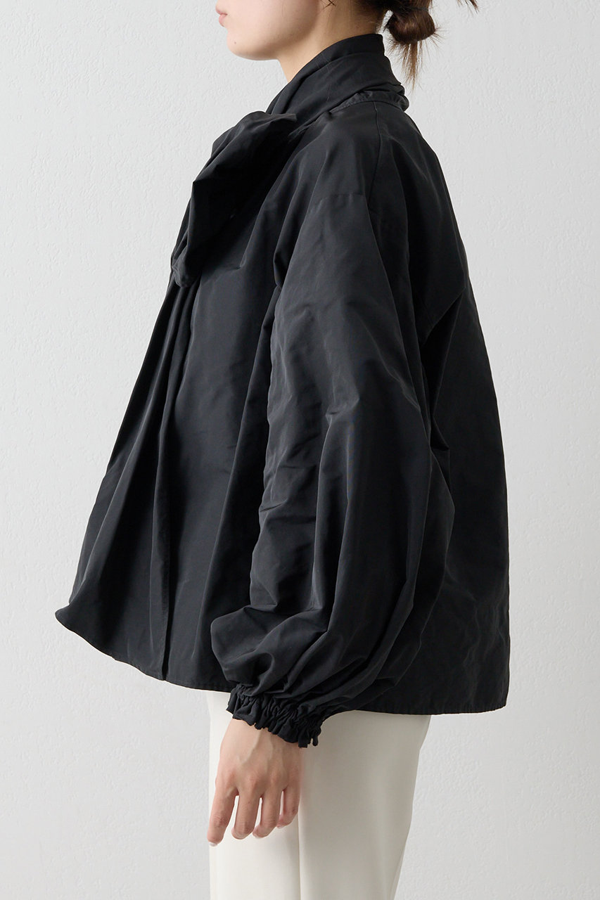 【美品】ウィムガゼット 2023AW 2way ボウブラウス ブラック 黒 美品】ウィムガゼット 2023AW 2way ボウブラウス ブラック 黒