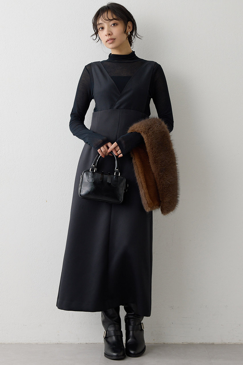 ダブルサテンワンピース