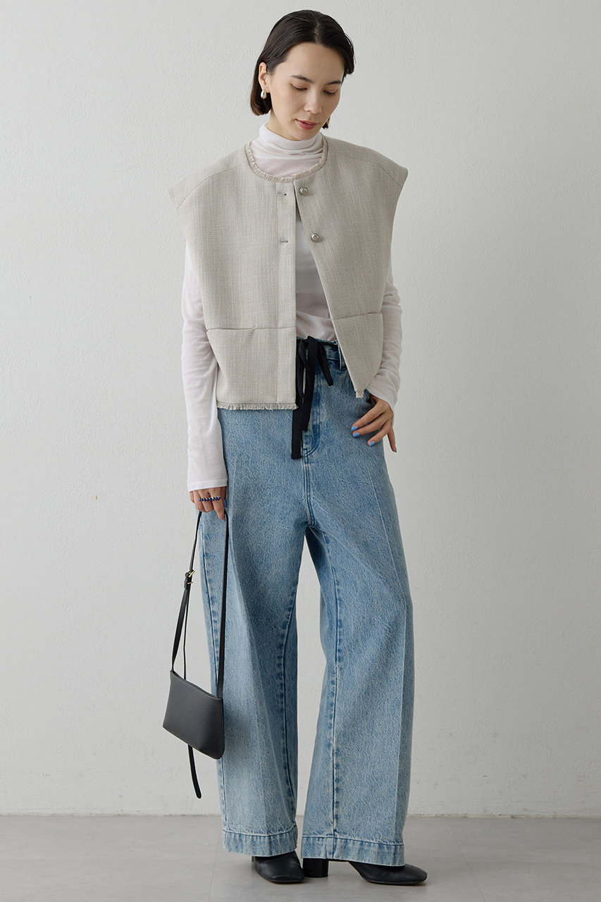 Whim Gazette(ウィム ガゼット)｜【THE PAUSE】ツイードショートジレ