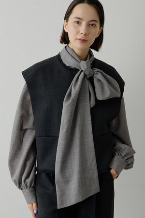 ウィム ガゼット/Whim Gazetteの【THE PAUSE】ツイードショートジレ(110800/110806)