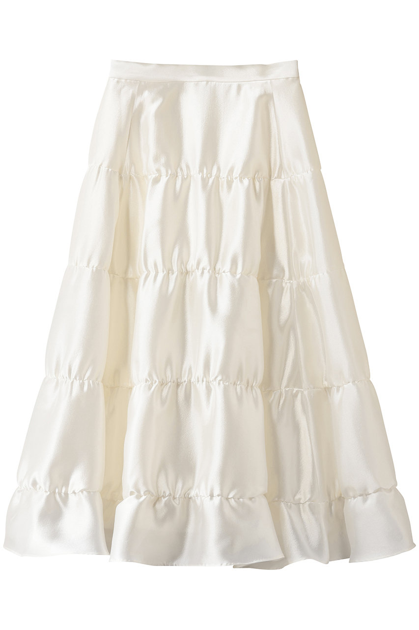 ウィム ガゼット/Whim Gazetteのシアーボリュームスカート(オフホワイト/WGZ1061101A0003)