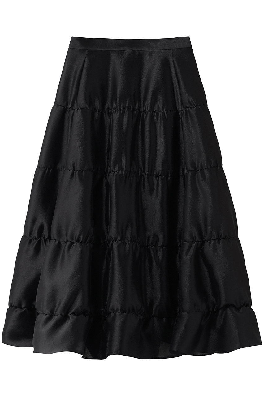 ウィム ガゼット/Whim Gazetteのシアーボリュームスカート(ブラック/WGZ1061101A0003)