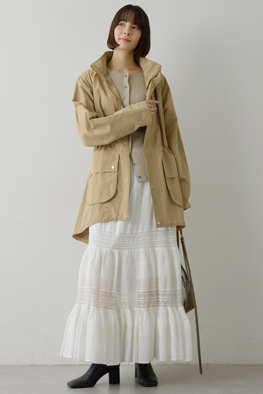 Whim Gazette(ウィム ガゼット)｜ウェザーフードブルゾン/ベージュ の