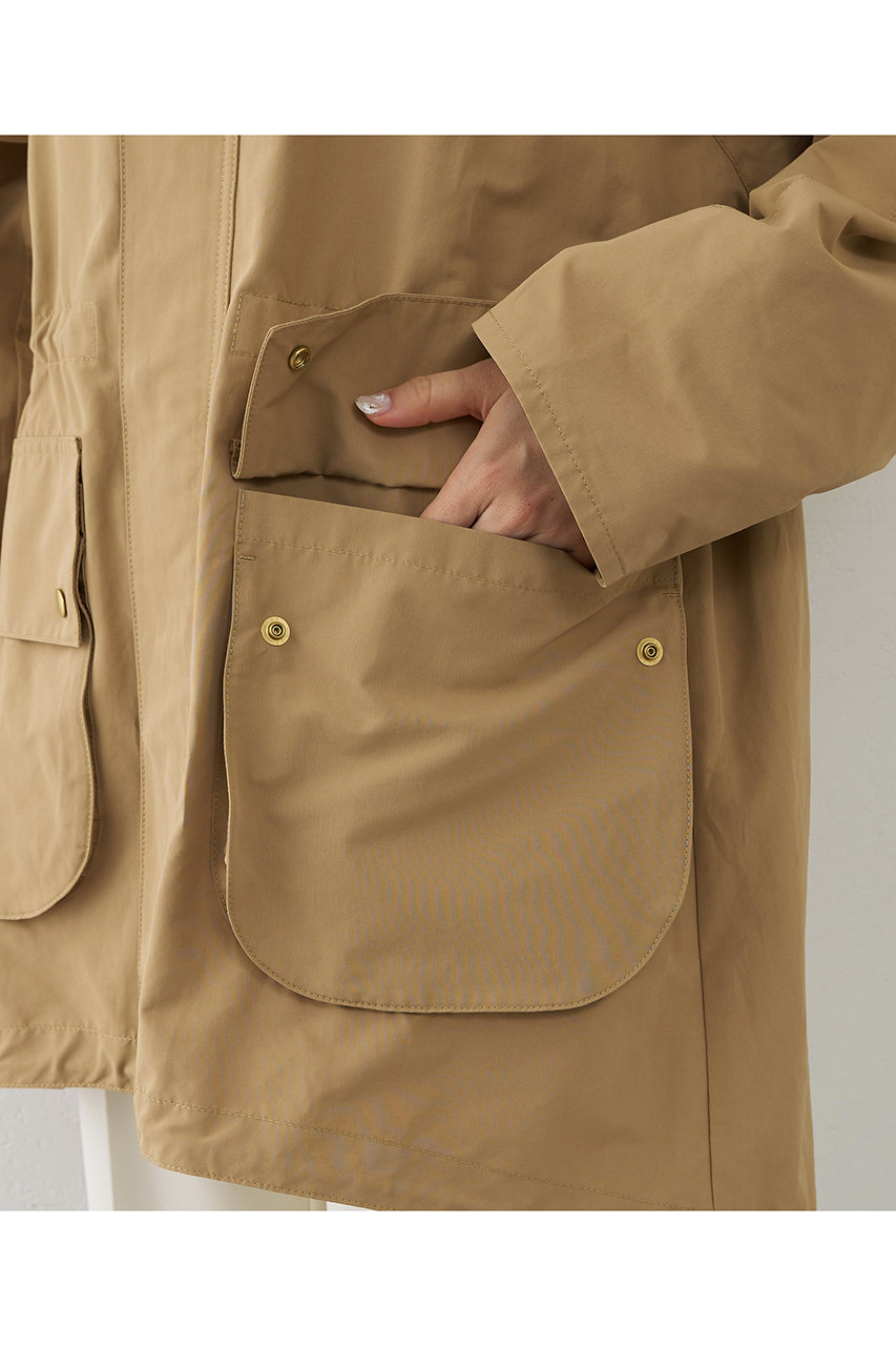 Whim Gazette(ウィム ガゼット)｜ウェザーフードブルゾン/ベージュ の