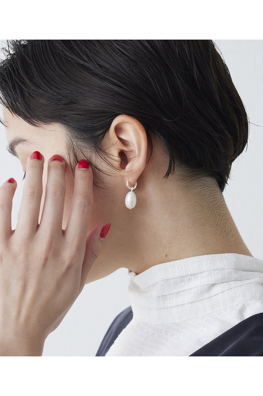 ウィム ガゼット/Whim Gazetteの【THE PAUSE】パールドロップピアス(シルバー/WGP1061211A0001)