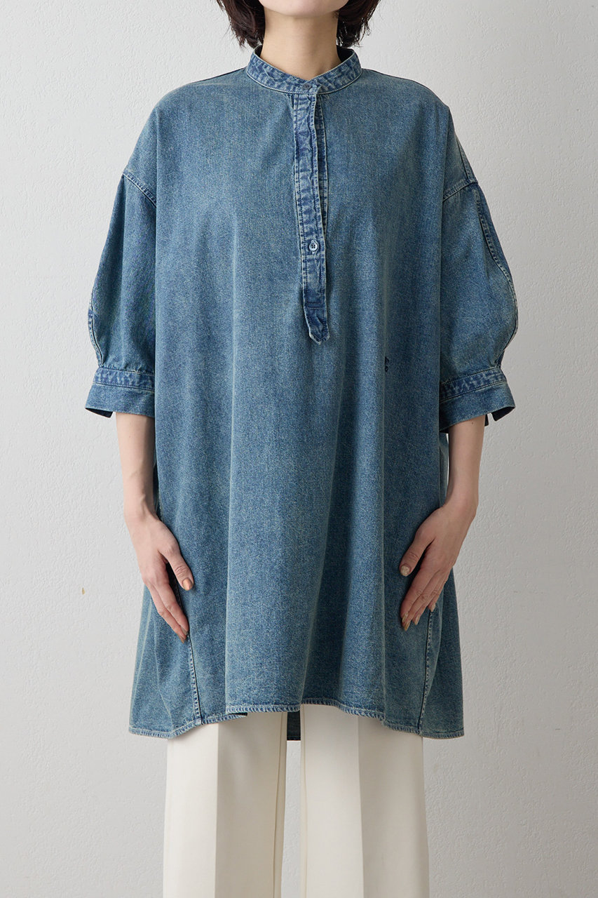 Whim Gazette(ウィム ガゼット)｜DENIM刺繍チュニックシャツ