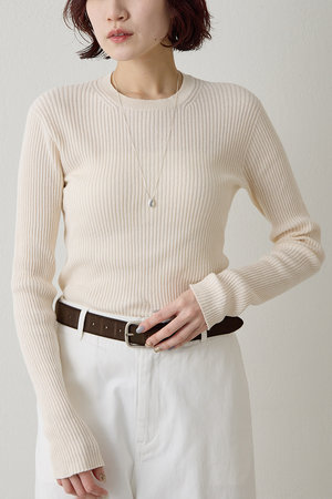 ウィム ガゼット/Whim GazetteのホールガーメントRIBプルオーバー(110300/110301)