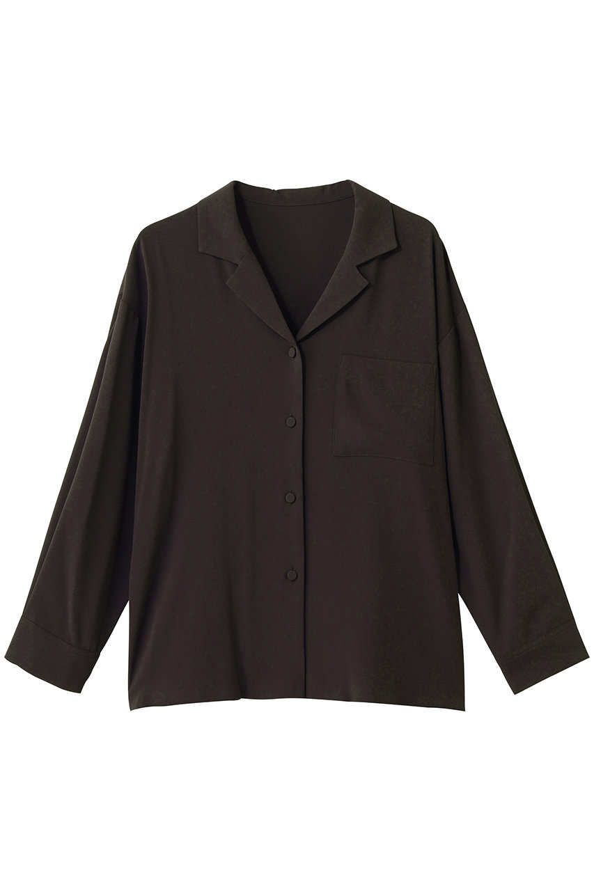 ウィム ガゼット/Whim Gazetteのトリアセブラウス(ブラウン/WGZ1061204A0015)