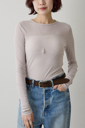 ウィム ガゼット/Whim GazetteのシアーストレッチロンTEE(110100/110103)