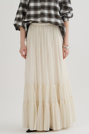 ウィム ガゼット/Whim Gazetteの【予約販売】オーガンジーティアードスカート(110700/110703)