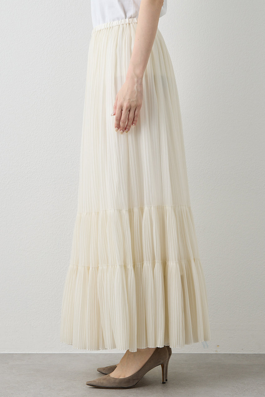 Whim Gazette(ウィム ガゼット)｜オーガンジーティアードスカート/オフ