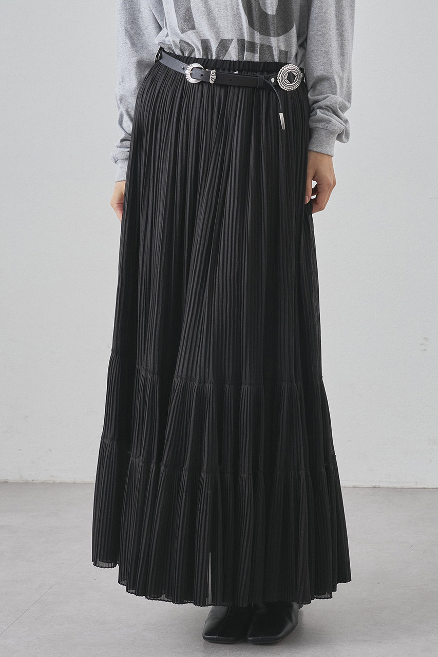 オーガンジーティアードスカート