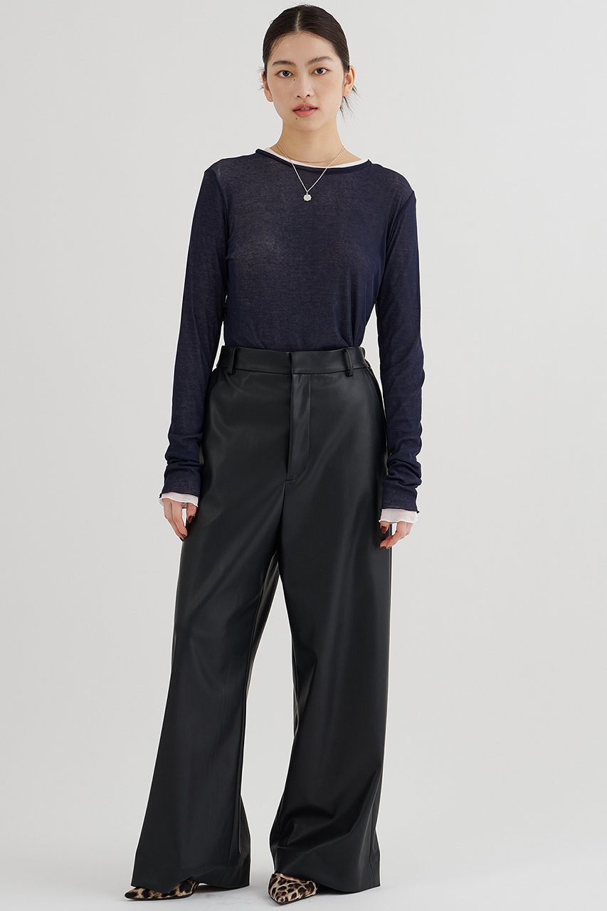 レザーライクパンツ