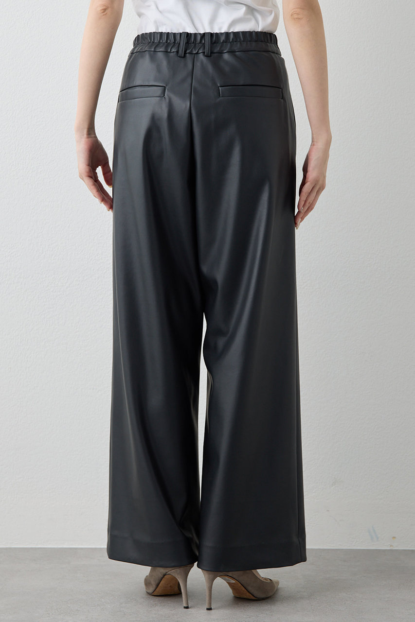 Whim Gazette⭐︎新品オールシーズン活躍！！ Whim Gazette(ウィム ガゼット)｜【予約販売】レザーライクパンツ