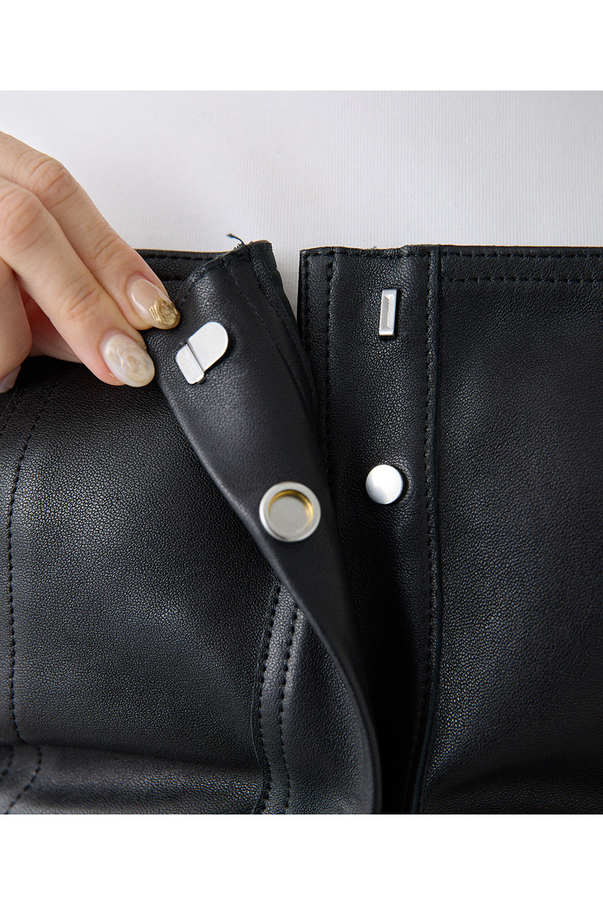 Whim Gazette(ウィム ガゼット)｜【予約販売】レザービスチェ/ブラック