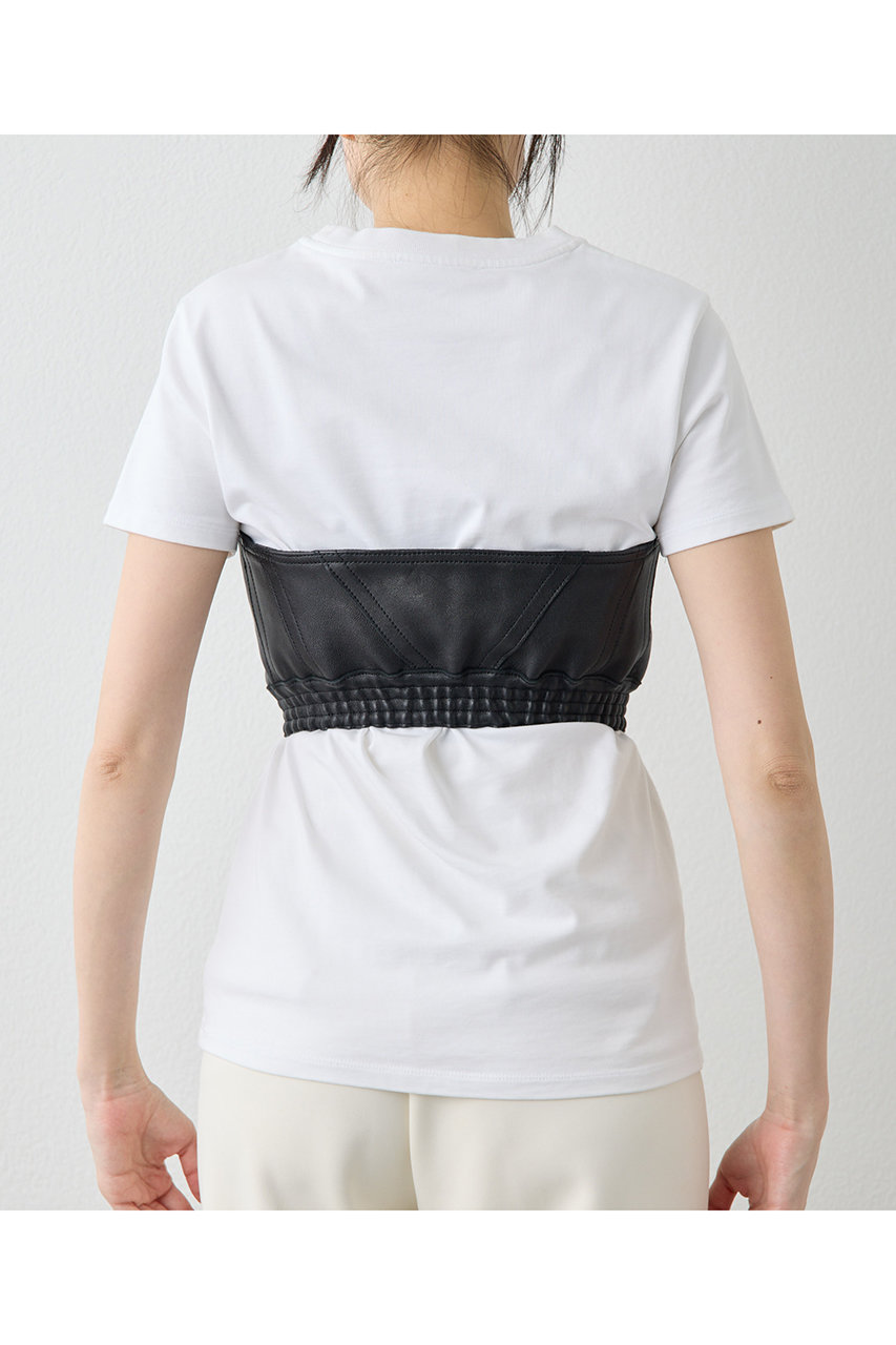 Whim Gazette(ウィム ガゼット)｜レザービスチェ/ブラック の通販