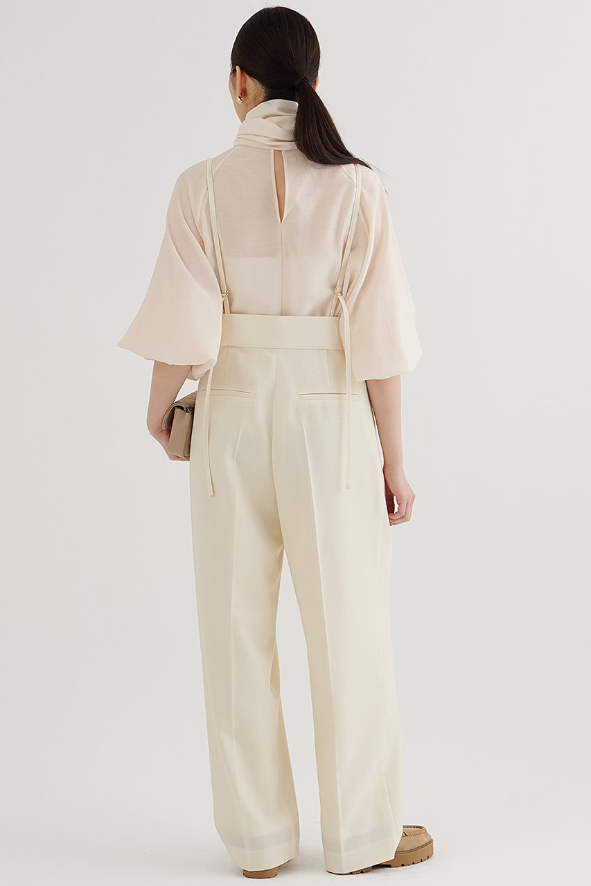 Whim Gazette(ウィム ガゼット)｜シフォンボウタイブラウス/エクリュ