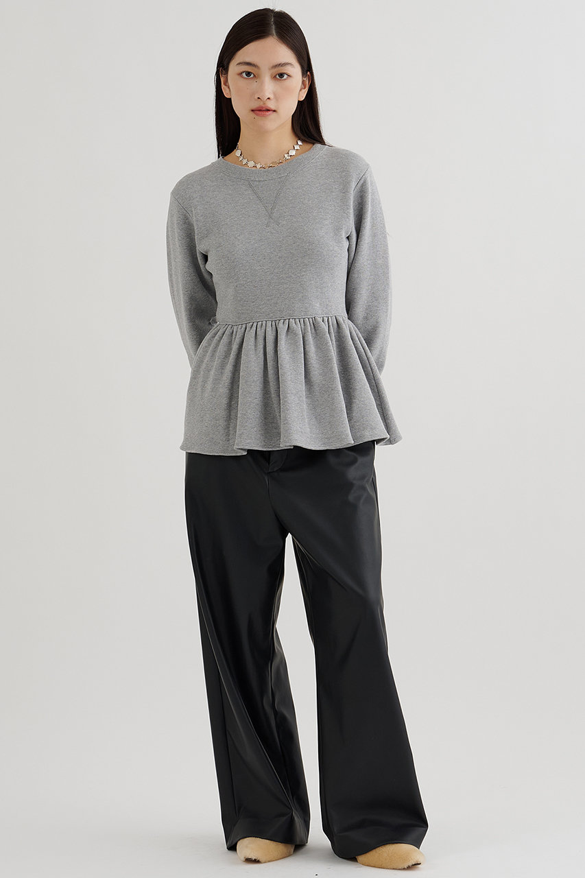 Whim Gazette(ウィム ガゼット)｜【予約販売】裏毛フリルプルオーバー