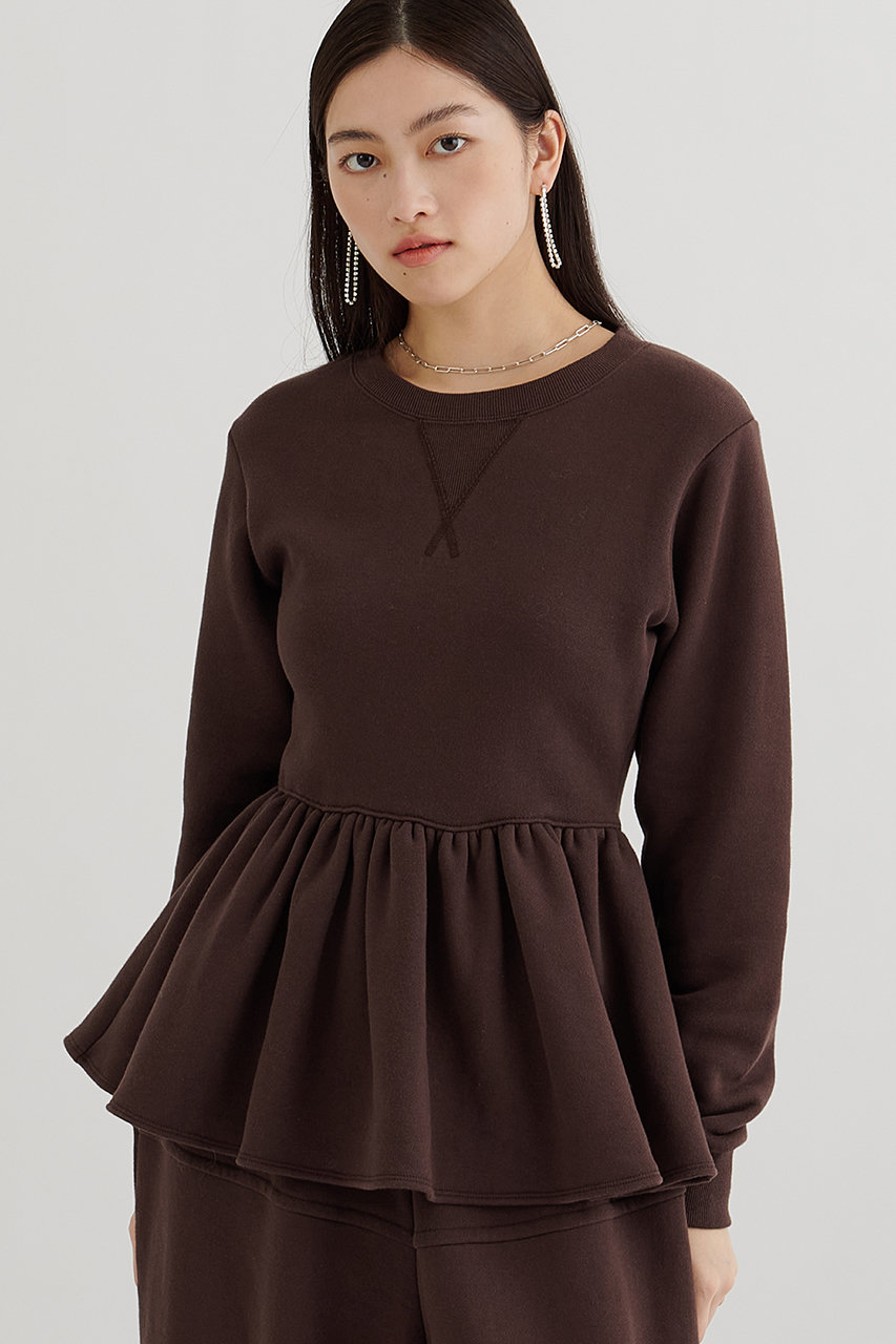 裏毛フリルプルオーバー