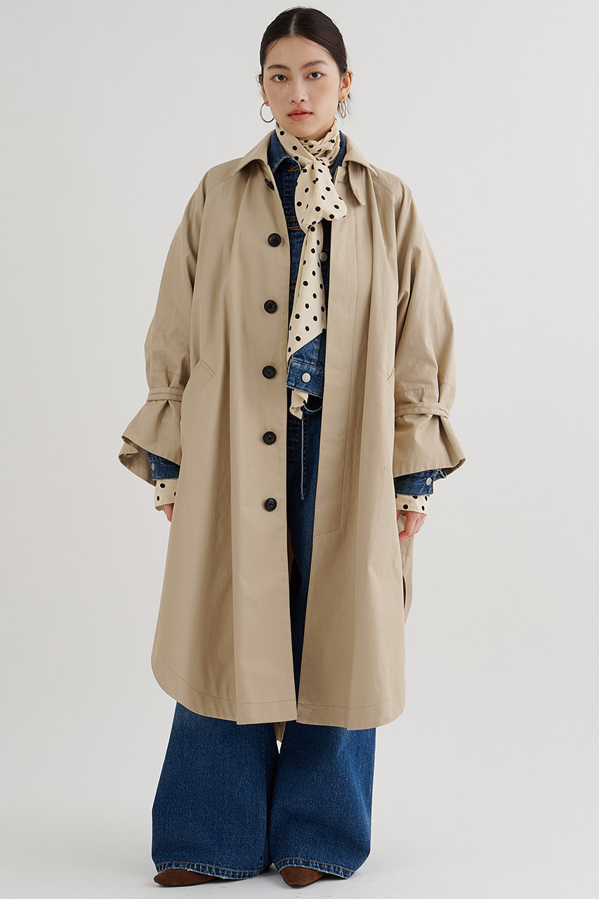 ポンチョロングコート