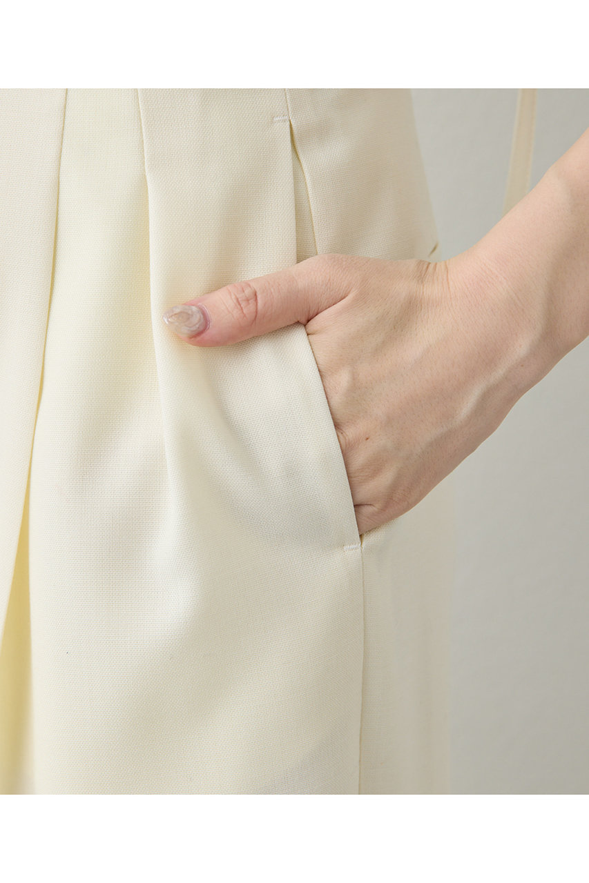 Whim Gazette(ウィム ガゼット)｜ハイウエストタックパンツ/オフ