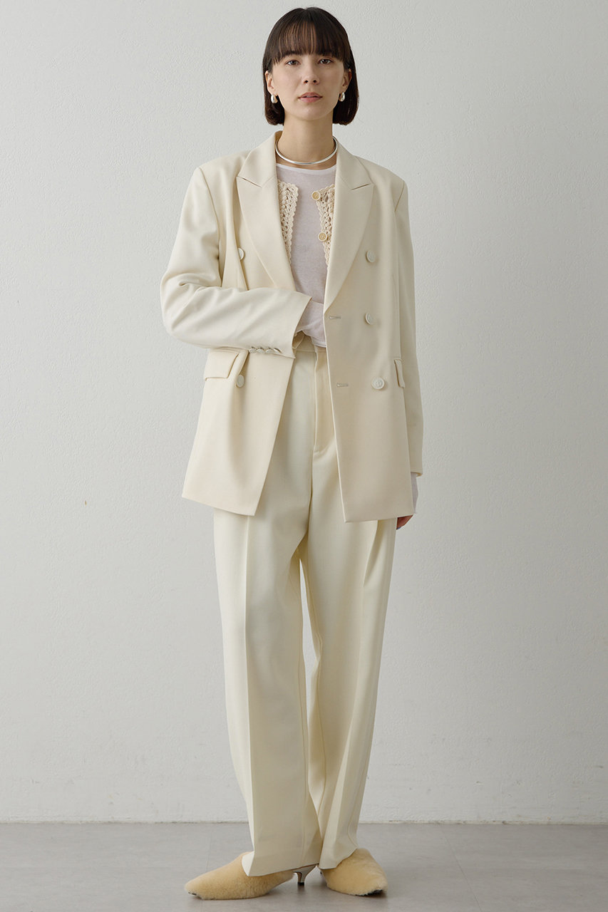 Whim Gazette(ウィム ガゼット)｜ハイウエストタックパンツ/オフ