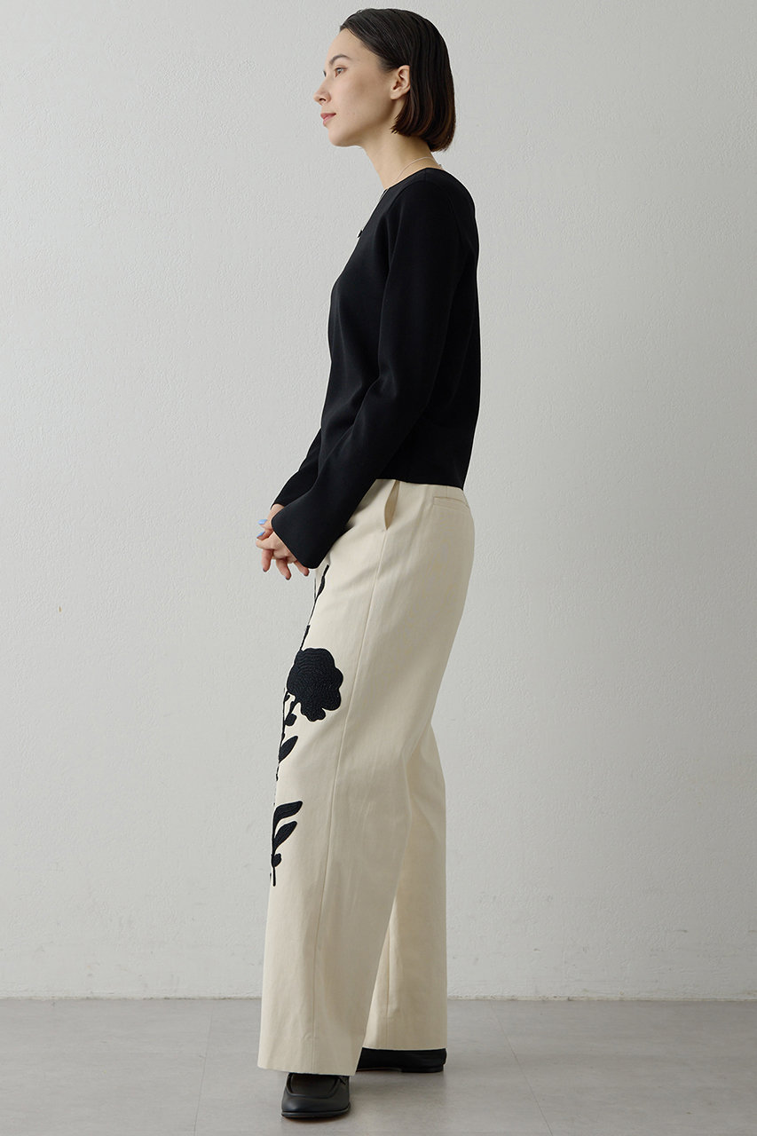 Whim Gazette(ウィム ガゼット)｜【予約販売】コード刺繍パンツ