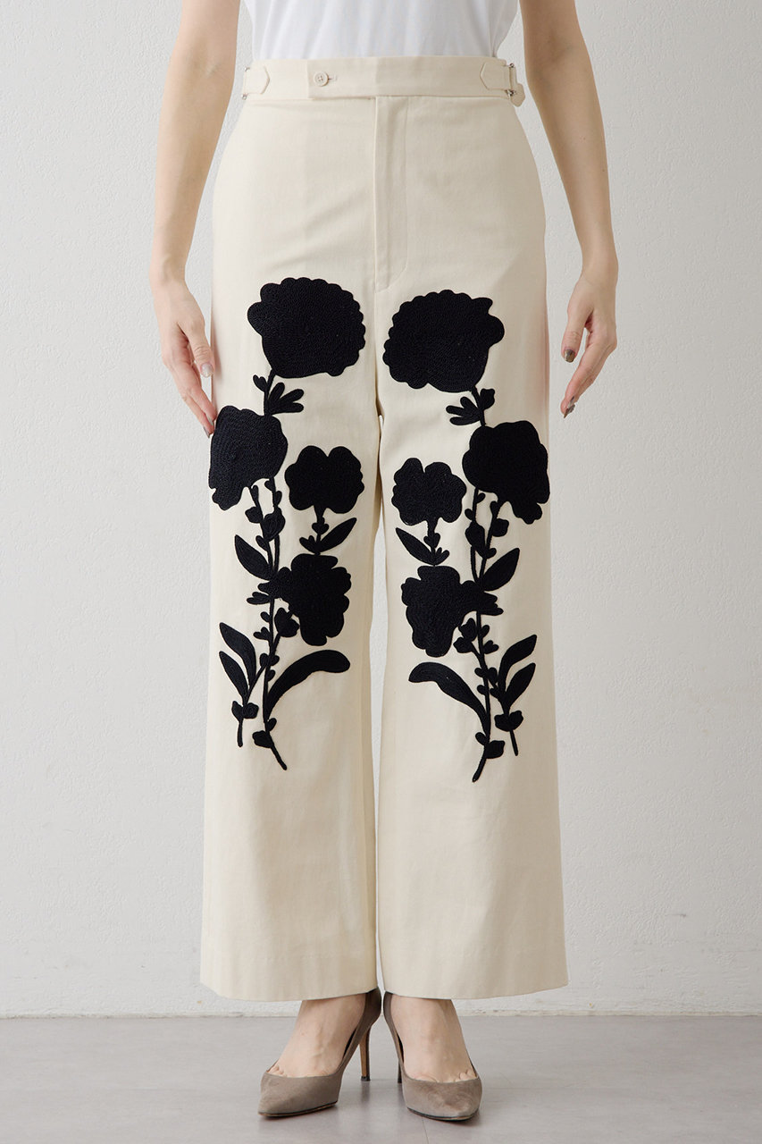 Whim Gazette(ウィム ガゼット)｜【予約販売】コード刺繍パンツ