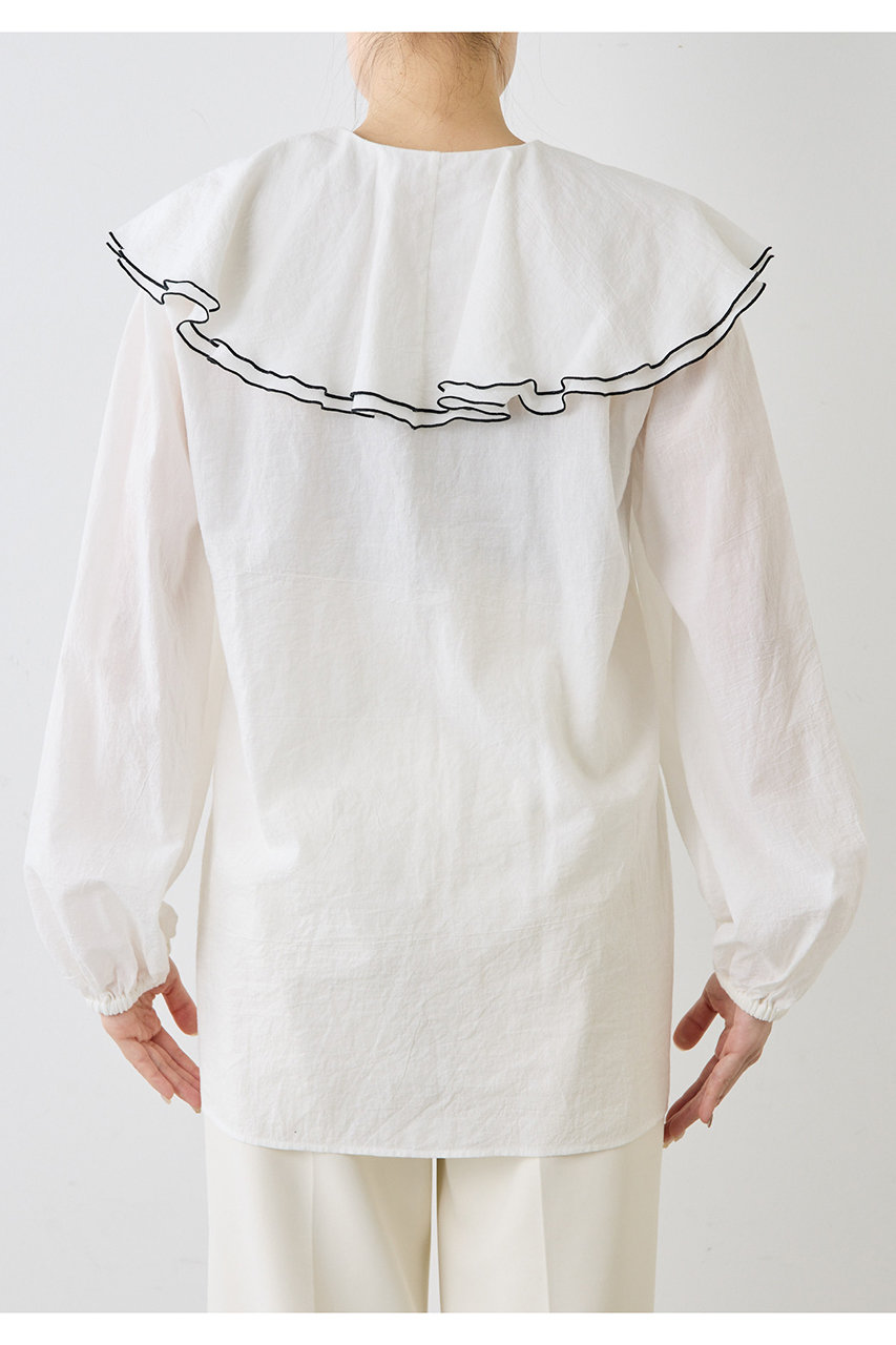 Whim Gazette(ウィム ガゼット)｜【予約販売】ローンフリルブラウス