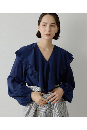 ウィム ガゼット/Whim Gazetteの【予約販売】ローンフリルブラウス(110400/110403)