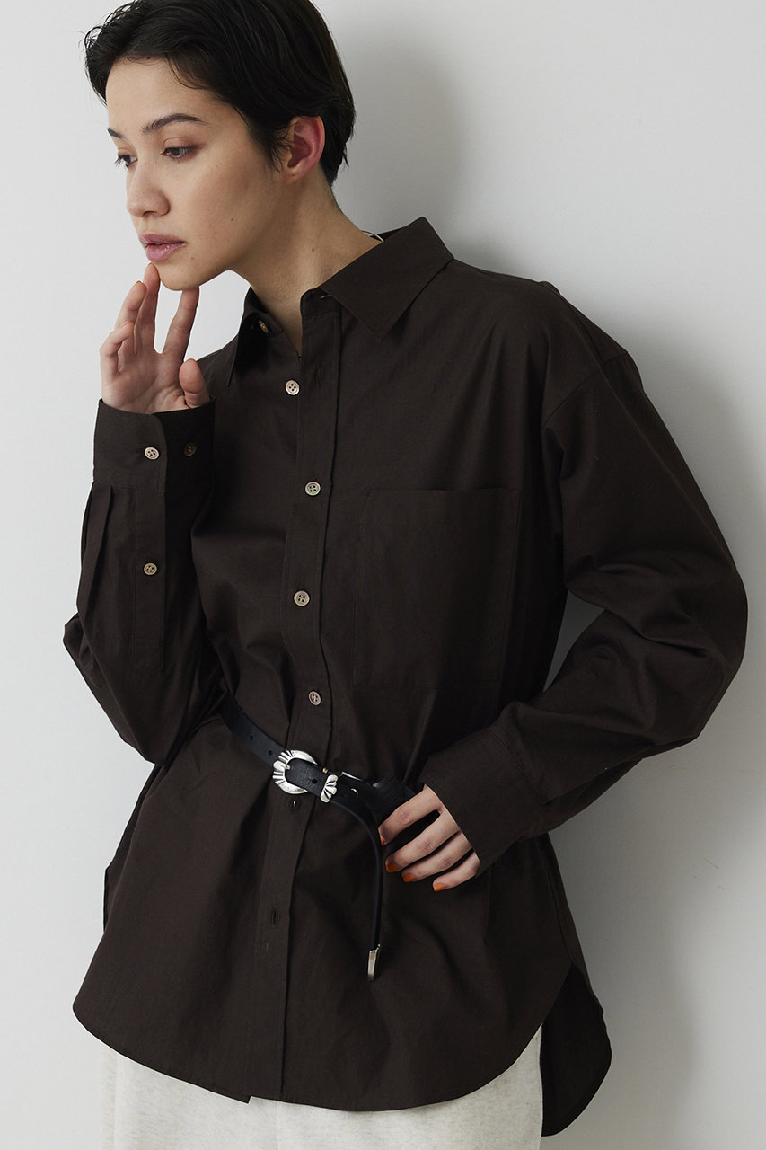 Whim Gazette(ウィム ガゼット)｜【予約販売】ブロードシャツ/ブラウン