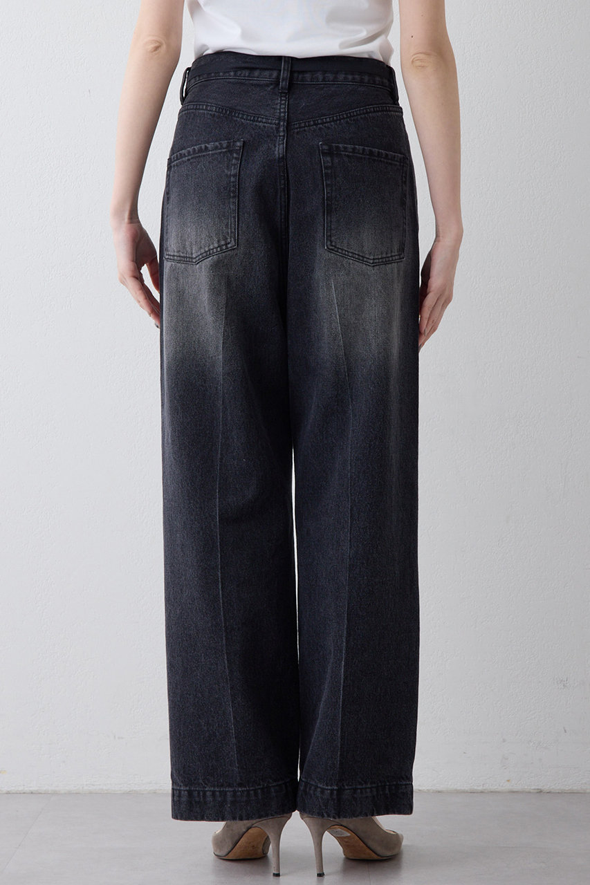 Whim Gazette センタープレスデニムパンツ 38サイズ Whim Gazette(ウィム ガゼット)｜【予約販売】センタープレスブラック