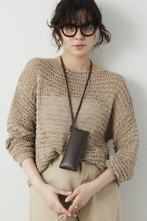 ウィム ガゼット/Whim Gazetteの【予約販売】スエードライクローゲージニット(110300/110301)