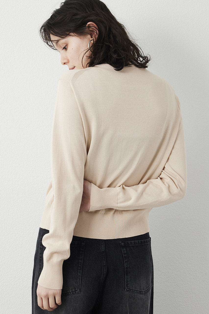 完売品 新品未使用✨Whim Gazette シアーリネンカーディガン ベージュ シアーリネンカーディガン | Whim Gazette(ウィム ガゼット)レディース