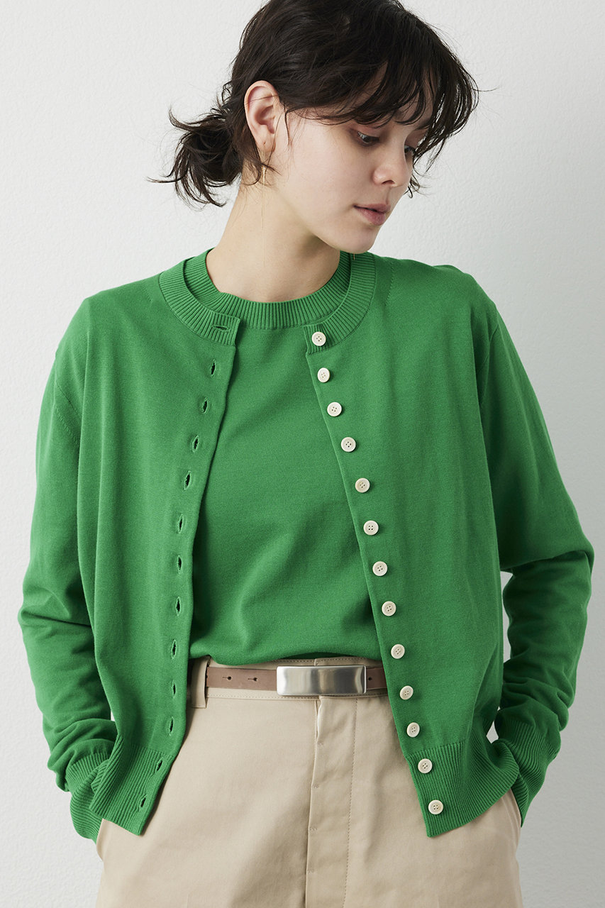 ウィム ガゼット/Whim Gazetteの【予約販売】16Gテンジクカーディガン(グリーン/WGZ1061105A0006)