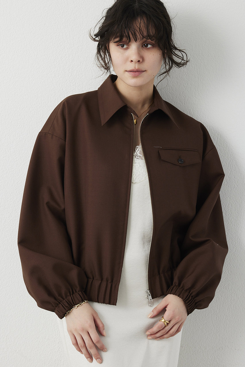 ウィム ガゼット/Whim Gazetteの【予約販売】平織りジップブルゾン(ブラウン/WGZ1061107A0003)