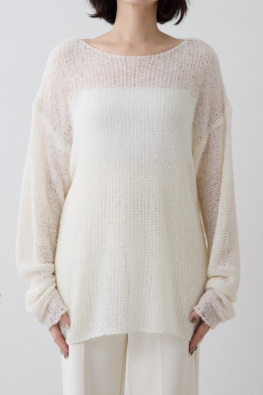 美品◎ウィムガゼット　メッシュニット　ホワイト. 美品◎ウィムガゼット メッシュニット ホワイト.