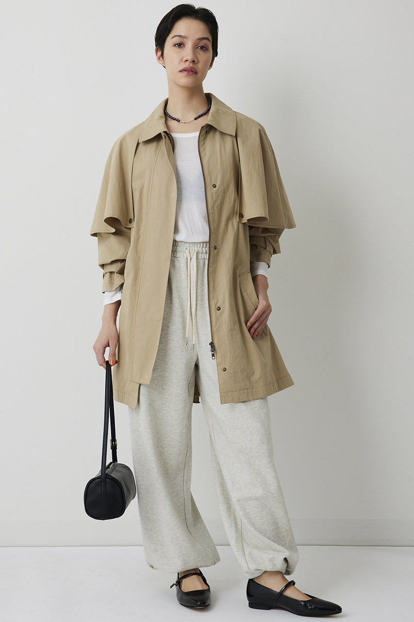 Whim Gazette(ウィム ガゼット)｜【THE PAUSE】ケープコート/ベージュ