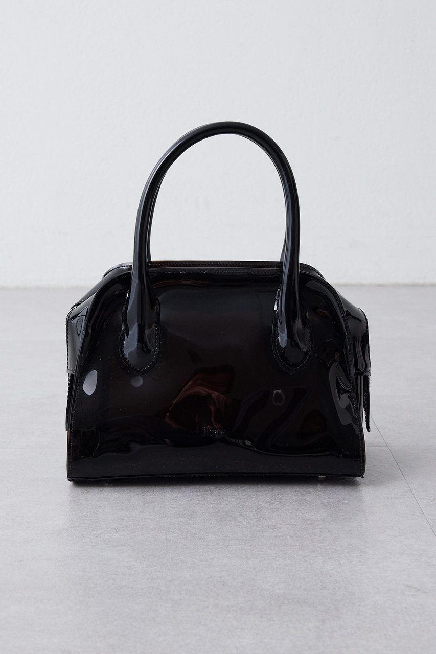 Whim Gazette ワイドポストンバッグ ブラック Whim Gazette（ウィム ガゼット） ボストンバッグ ワイドボストンBAG