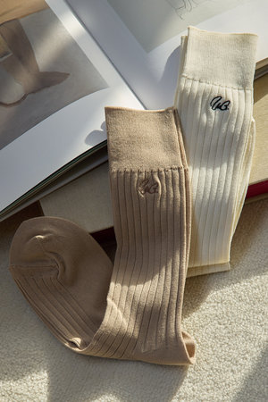 ウィム ガゼット/Whim Gazetteの【予約販売】刺繍ソックス(140700/140701)