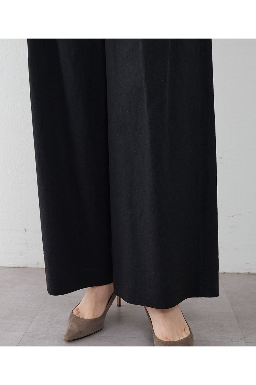 THE PAUSE Whim Gazette リネンタックワイドパンツ 麻100 Whim Gazette