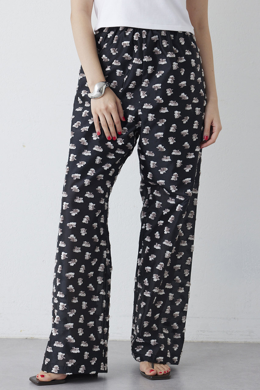 ウィム ガゼット/Whim Gazetteの【予約販売】【THE PAUSE】フラワージャガードパンツ(ブラック/WGP1061202A0002)