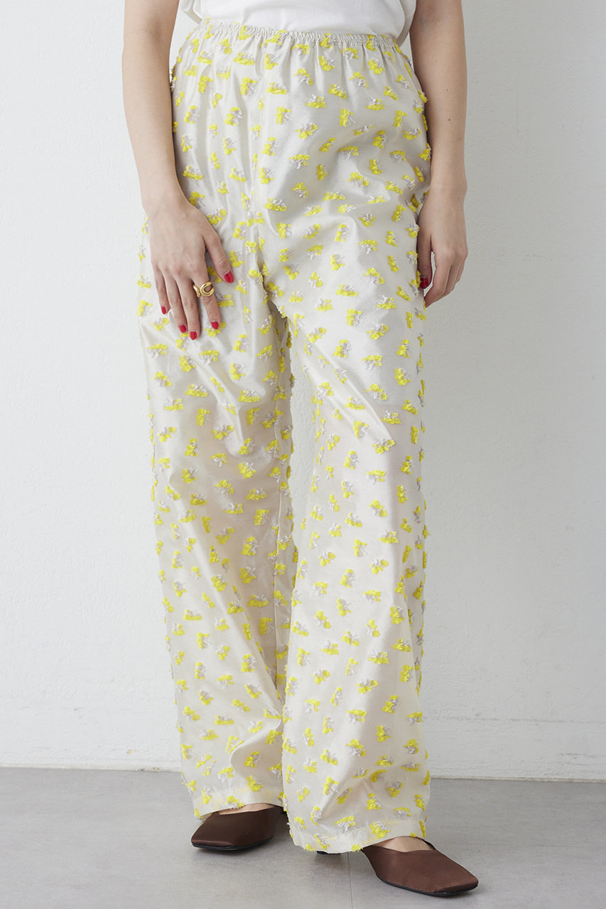 ウィム ガゼット/Whim Gazetteの【予約販売】【THE PAUSE】フラワージャガードパンツ(イエロー/WGP1061202A0002)
